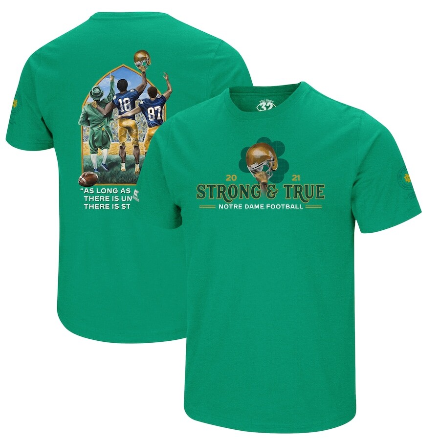 

Футболка с коротким рукавом Colosseum Notre Dame Fighting Irish, зеленый
