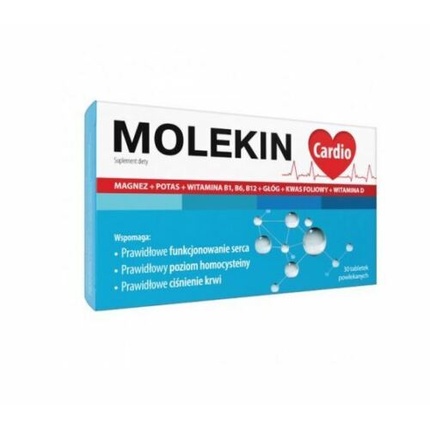 Molekin Cardio 30 таблеток Сердце Кровообращение Мышцы Магний Калий D3 Natur Produkt Pharma