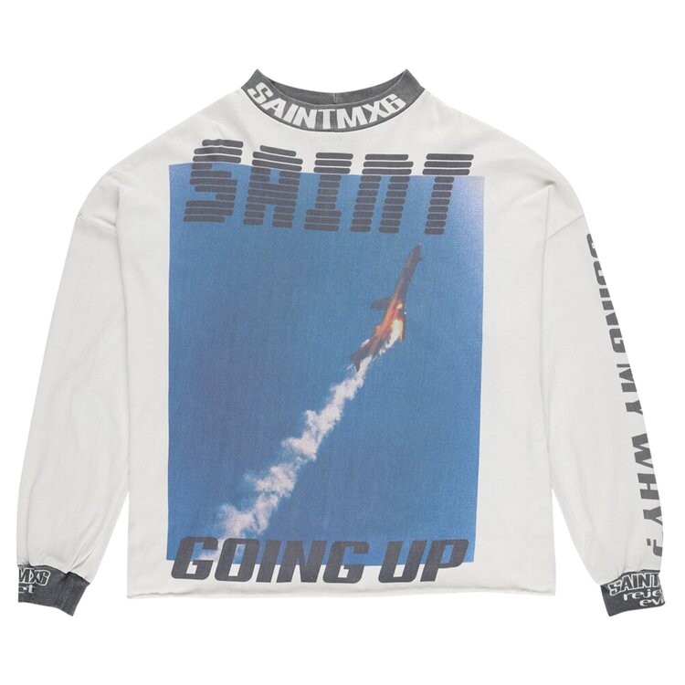 

Футболка Saint Michael Going Long-Sleeve 'White', белый