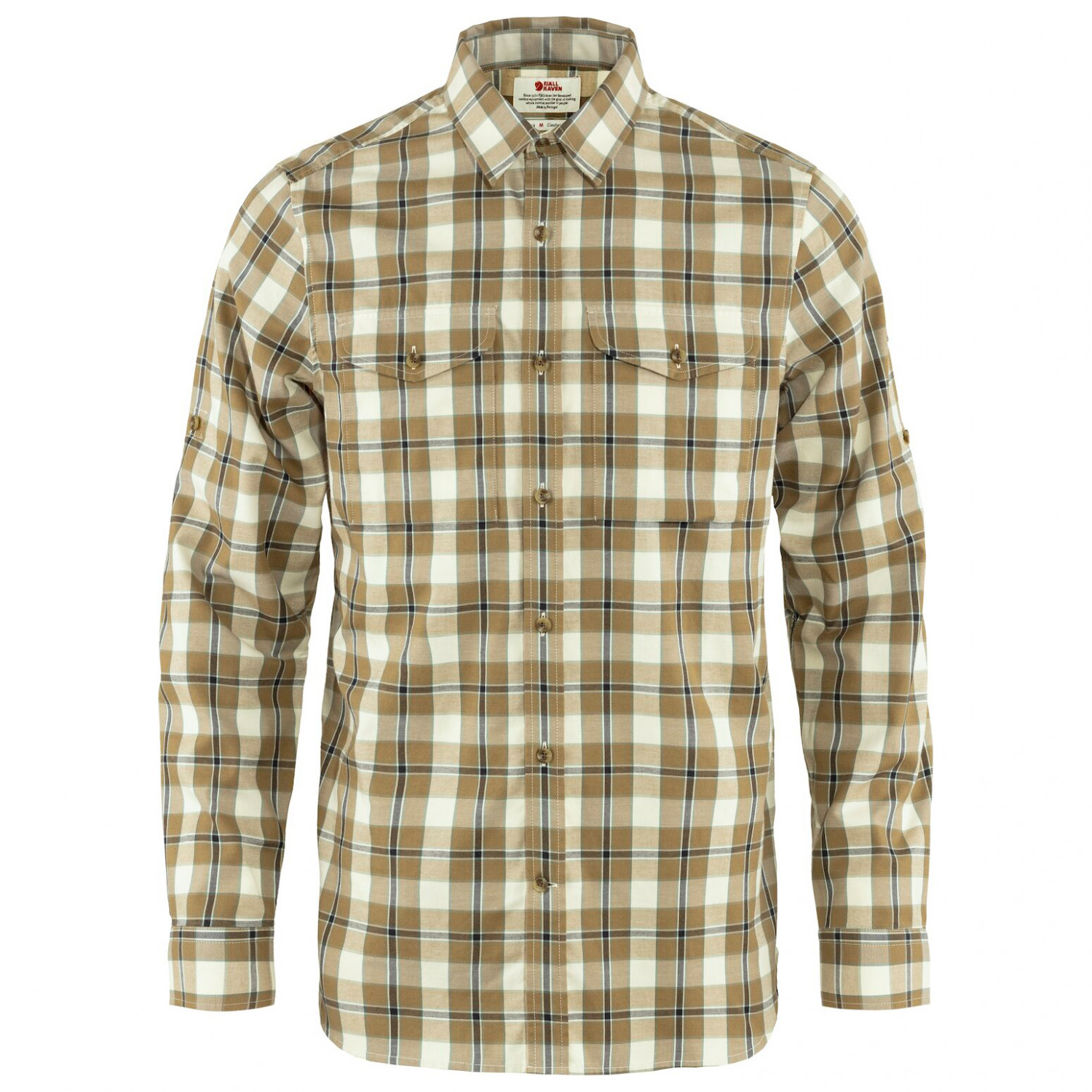Рубашка Fjällräven Singi Flannel Shirt L/S, цвет Buckwheat Brown/Patina Green