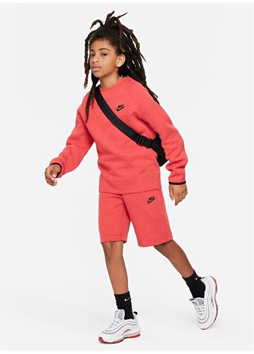 

Нормальные красные мужские шорты с эластичной талией FD3289-672-B NSW TECH FLC SHORT Nike