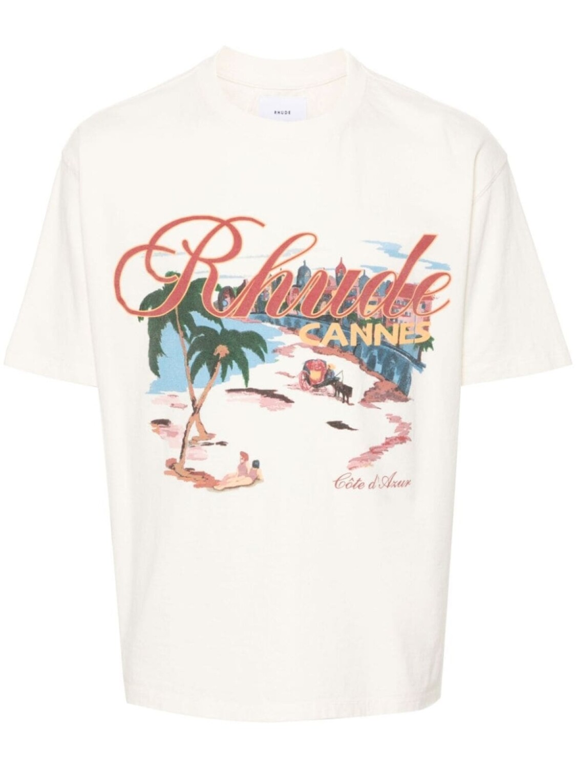 

Футболка Cannes Beach RHUDE, белый