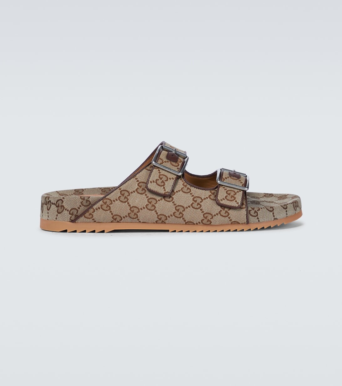 

Сандалии gg supreme из парусины Gucci, коричневый