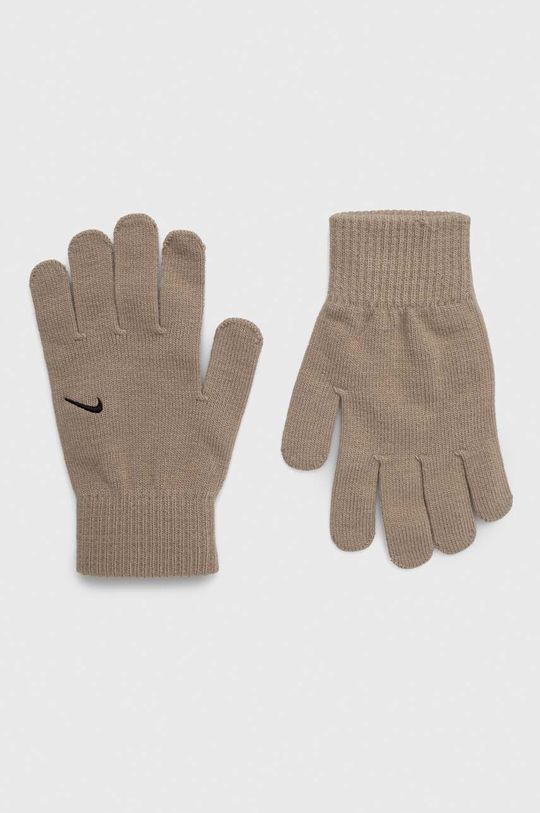 Вязаные перчатки Swoosh Nike, бежевый