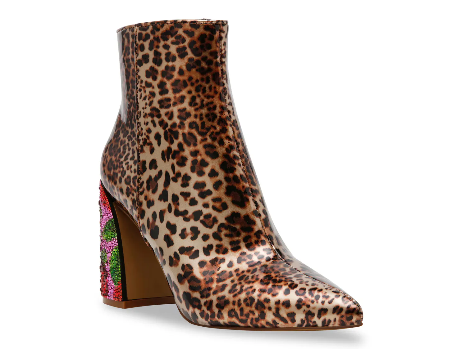 

Ботильоны Jackyy Bootie Betsey Johnson, коричневый/леопардовый принт