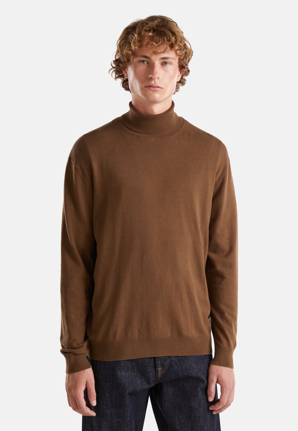 

Джемпер TURTLENECK IN LIGHTWEIGHT United Colors of Benetton, коричневый
