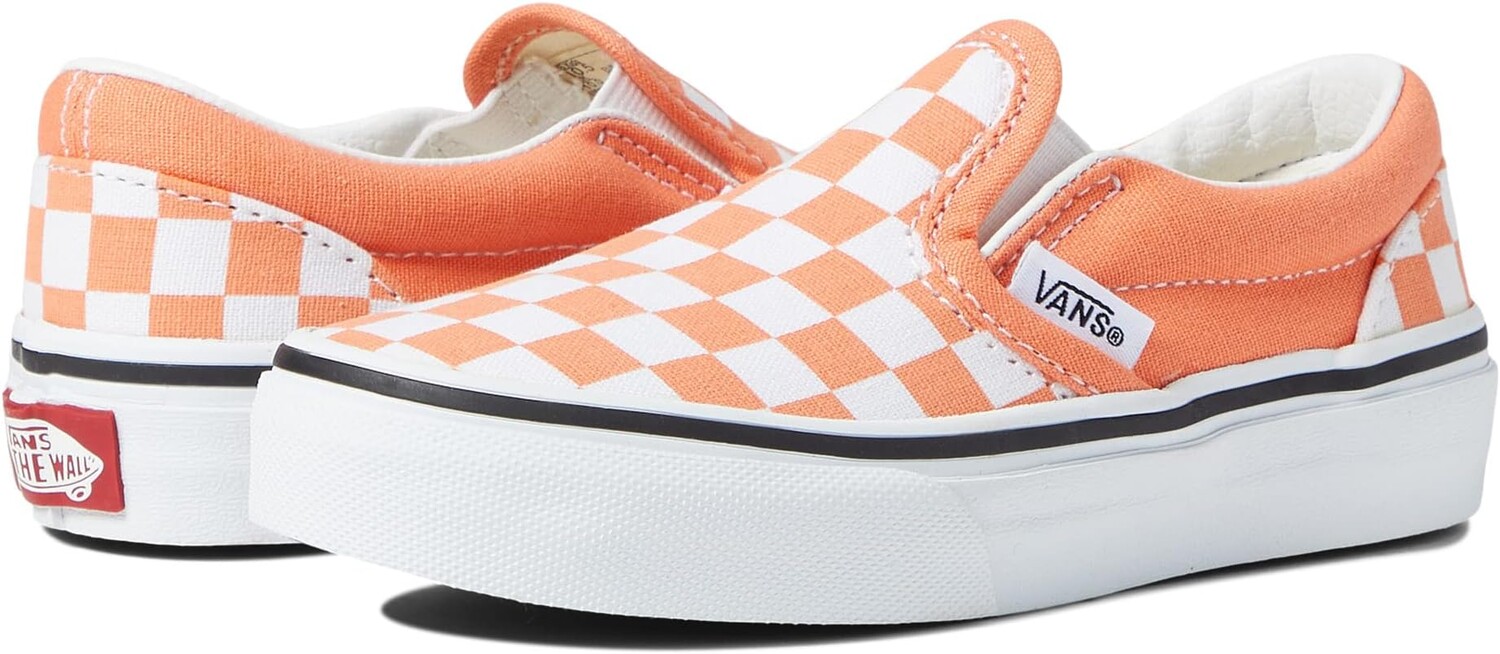

Кроссовки Classic Slip-On Vans, цвет (Checkerboard) Melon/True White