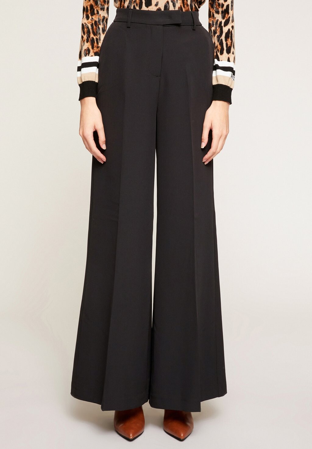 

Брюки Palazzo Solid Color Motivi, черный