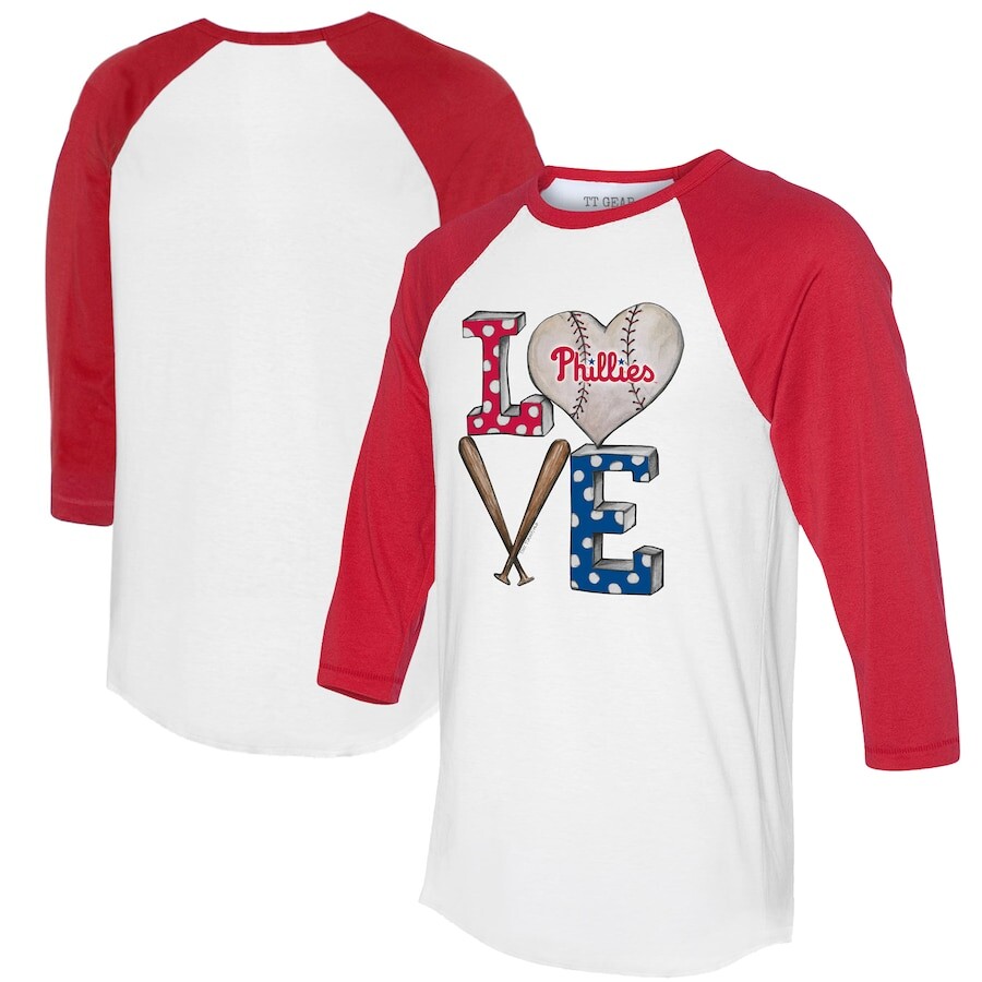 

Футболка с длинным рукавом Tiny Turnip Philadelphia Phillies, белый