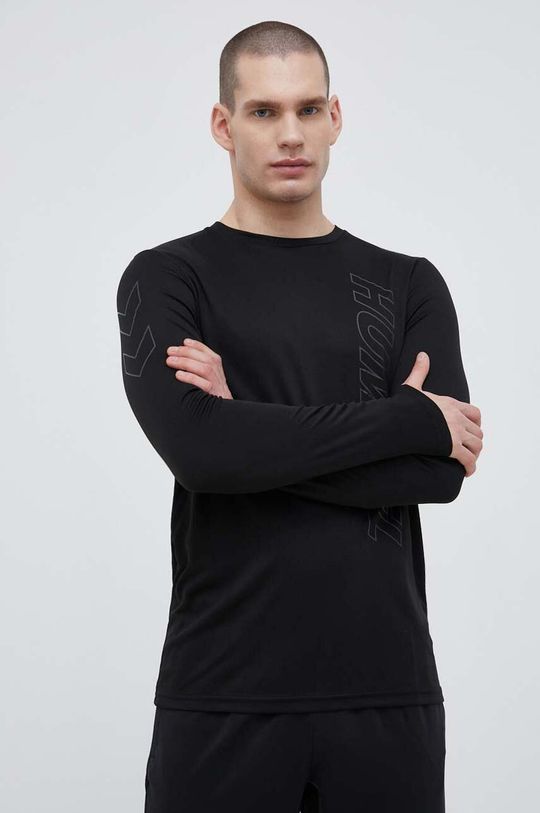 Треккинговый лонгслив Топаз Hummel, черный тренировочная футболка mike hummel темно синий
