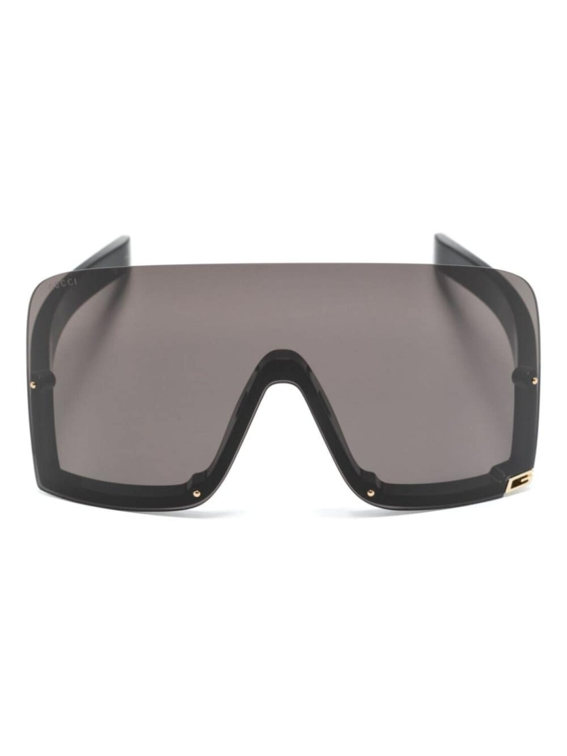 

Gucci Eyewear солнцезащитные очки-маска с логотипом Square G, черный