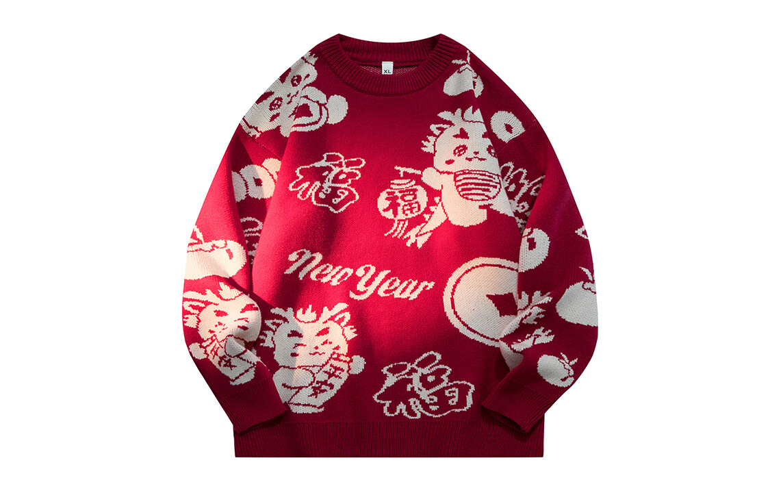

Свитер унисекс BOBBY ABLEY, Красный (новогодняя модель Fortune Dragon)