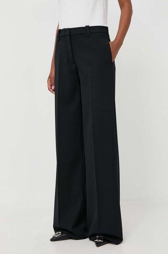 

Брюки из смесовой шерсти Pinko, черный