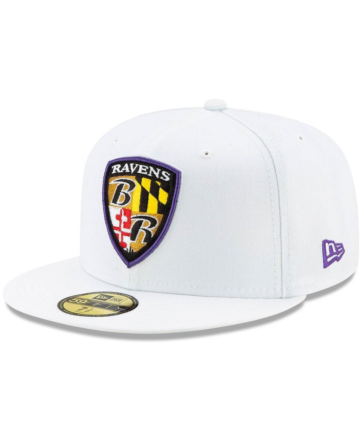 

Мужская белая приталенная кепка Baltimore Ravens Shield Omaha 59FIFTY New Era