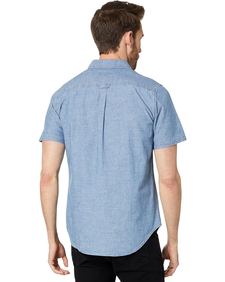 Рубашка Superdry Vintage Loom Short Sleeve Shirt, цвет Worn Wash Indigo