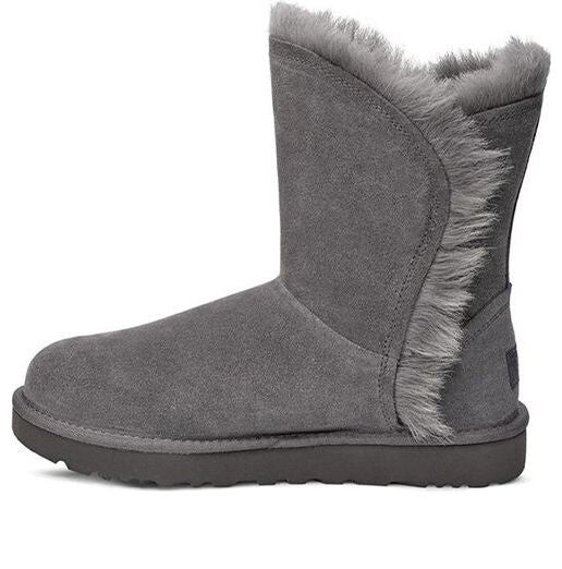 

Кроссовки классические короткие пушистые высокие низкие на флисовой подкладке Ugg, серый