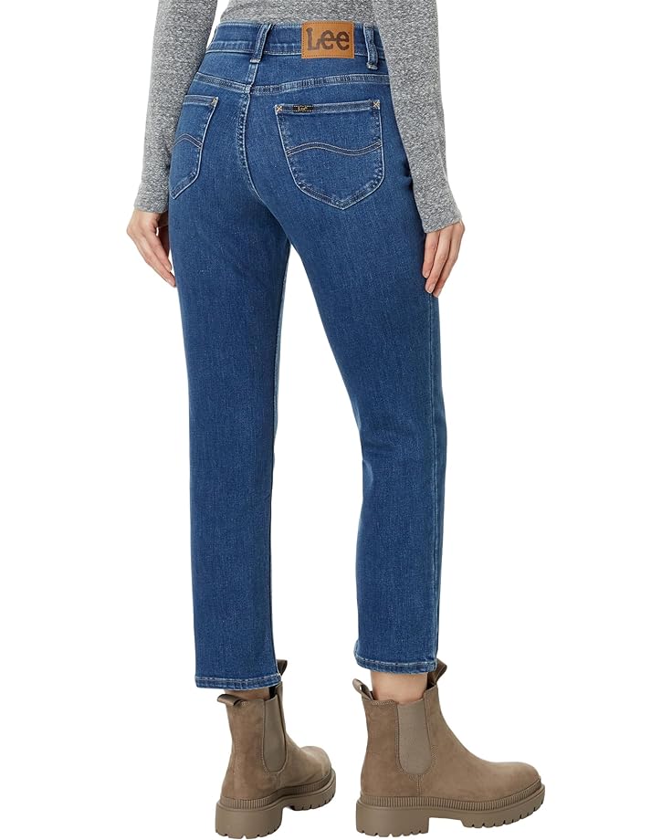 Джинсы Lee Petite Flex Motion Straight Jeans, цвет Cobalt Sheen
