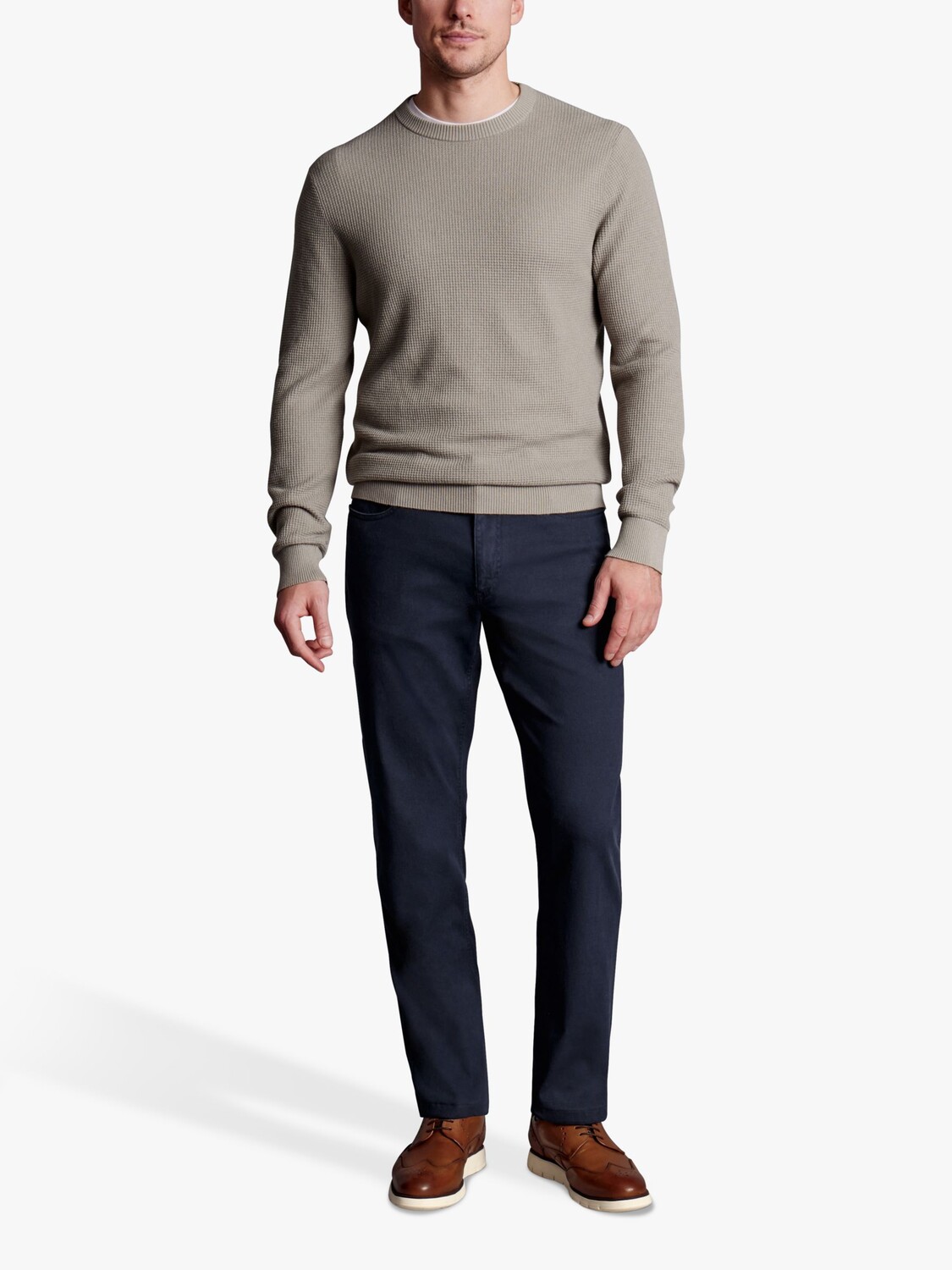 

Узкие брюки с 5 карманами Charles Tyrwhitt, темно-синие