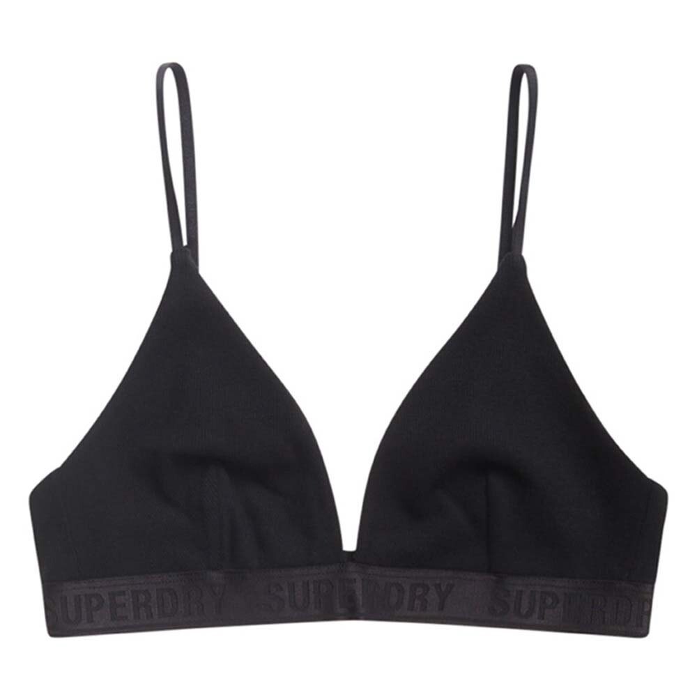 

Бюстгальтер Superdry Ribbed Tri Bra, черный
