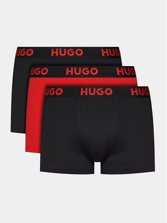 

Комплект из 3 боксеров Hugo, черный