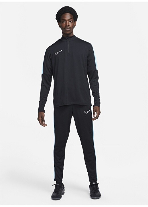 

Черная мужская толстовка с воротником стойкой Nike, Черный