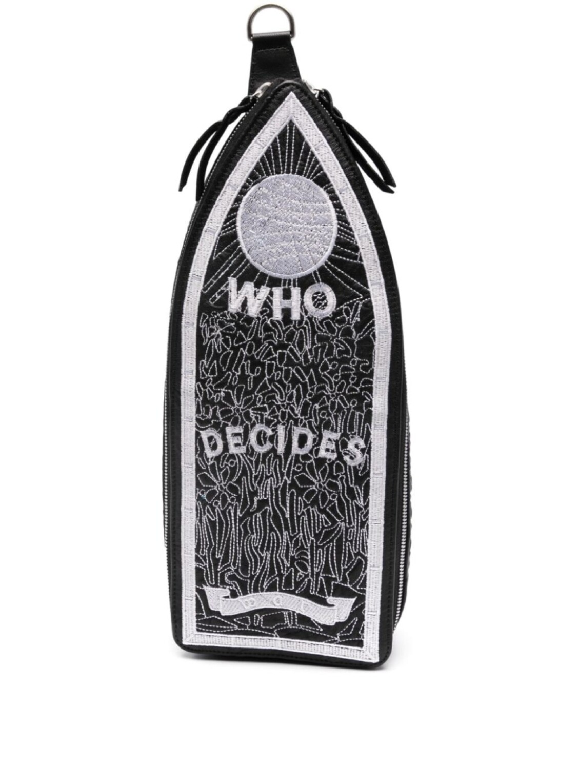 

Who Decides War кожаная сумка-мессенджер WDW, черный