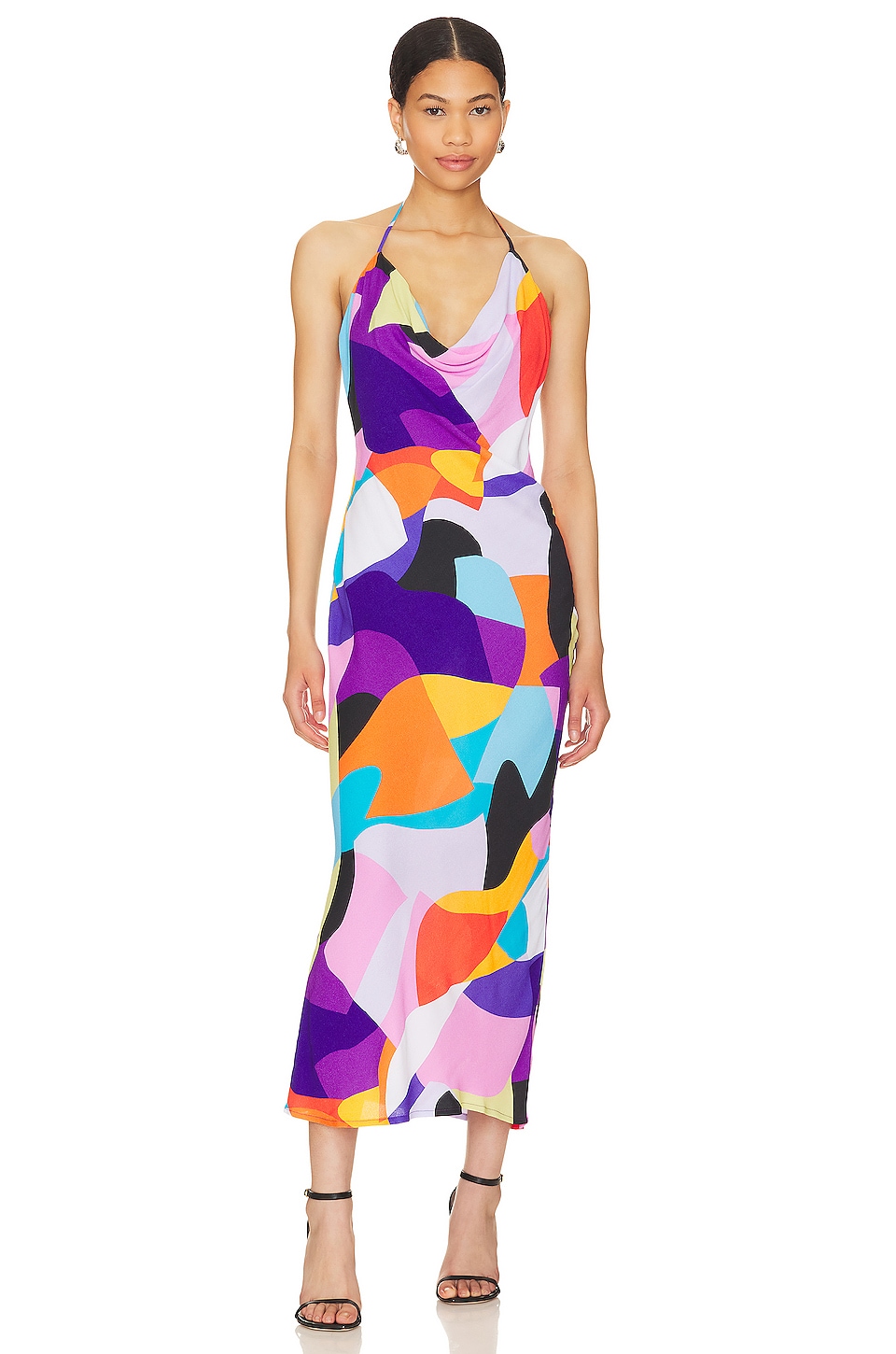 Платье AFRM Rowland, цвет Abstract Color Block market color block corduroy