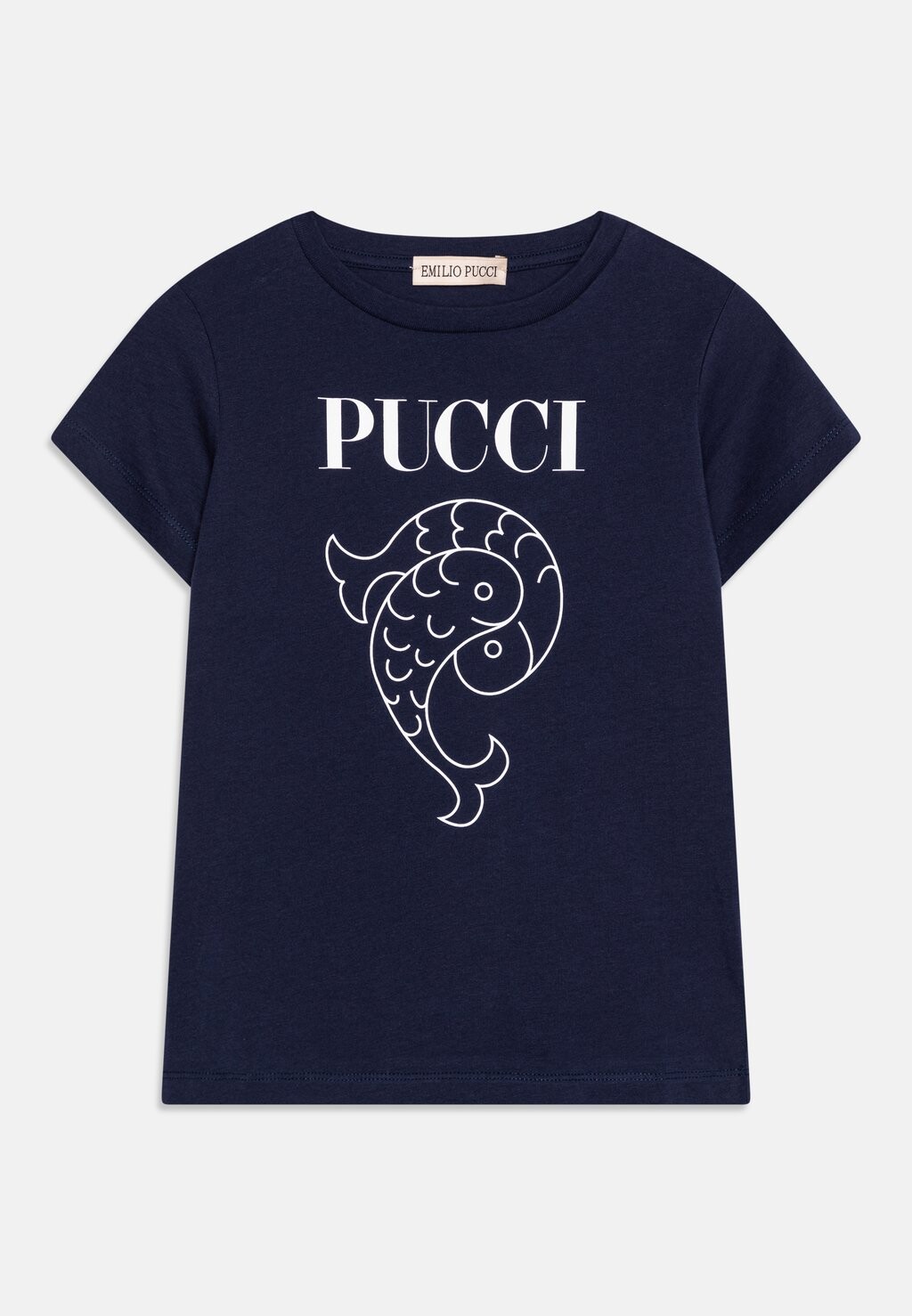 

Футболка с принтом Emilio Pucci, темно-синий