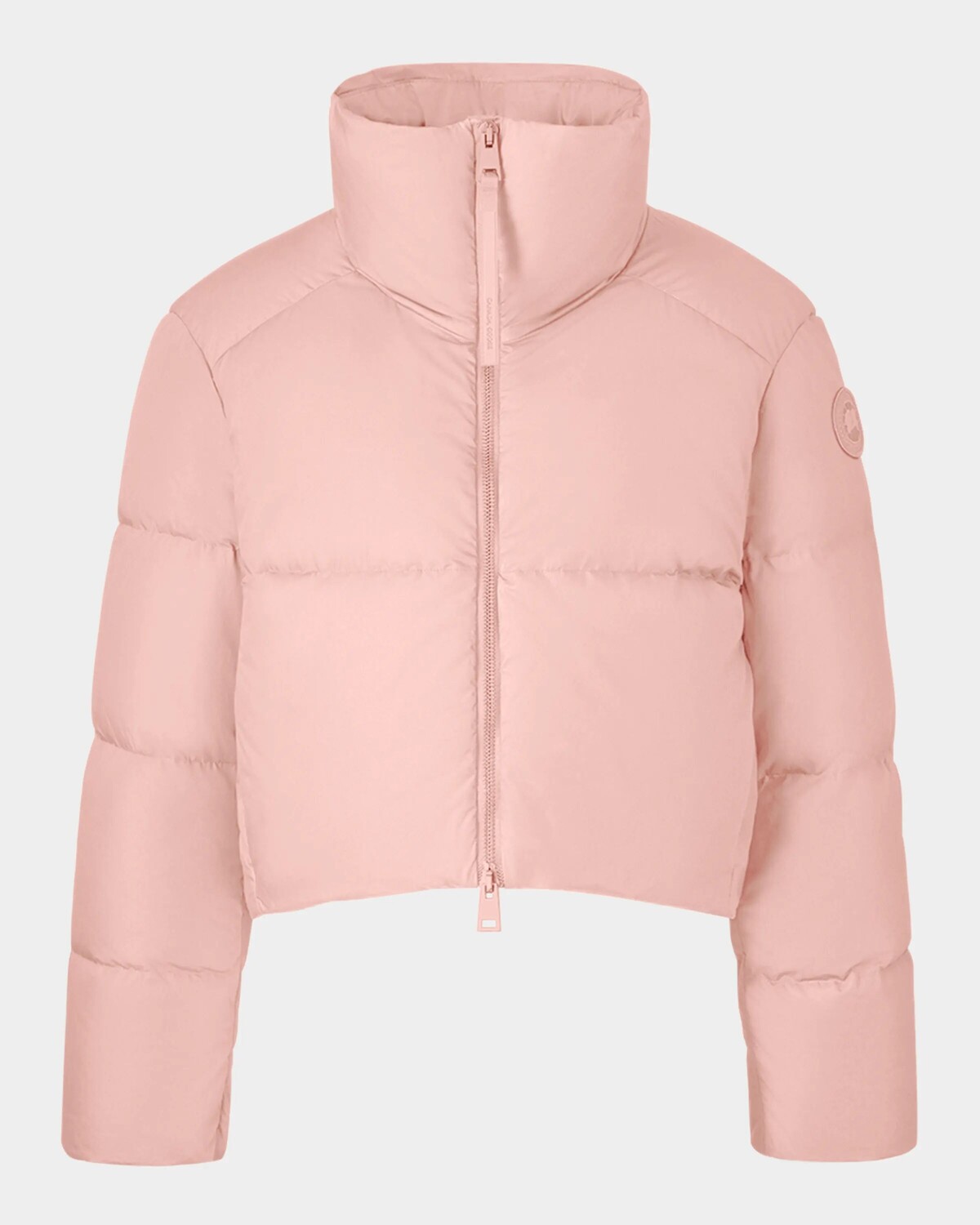 

Укороченный пуховик гранатового цвета Canada Goose, цвет Pink Quartz
