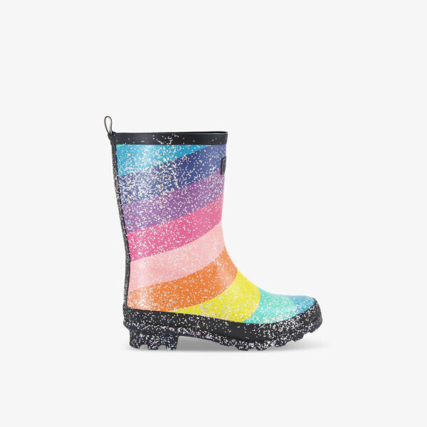 

Резиновые резиновые сапоги Mini Sleet в радужную полоску 7-9 лет Kurt Geiger London, цвет mult/other