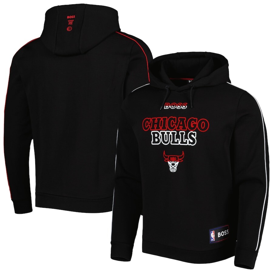 

Пуловер с капюшоном Hugo Boss Chicago Bulls, черный