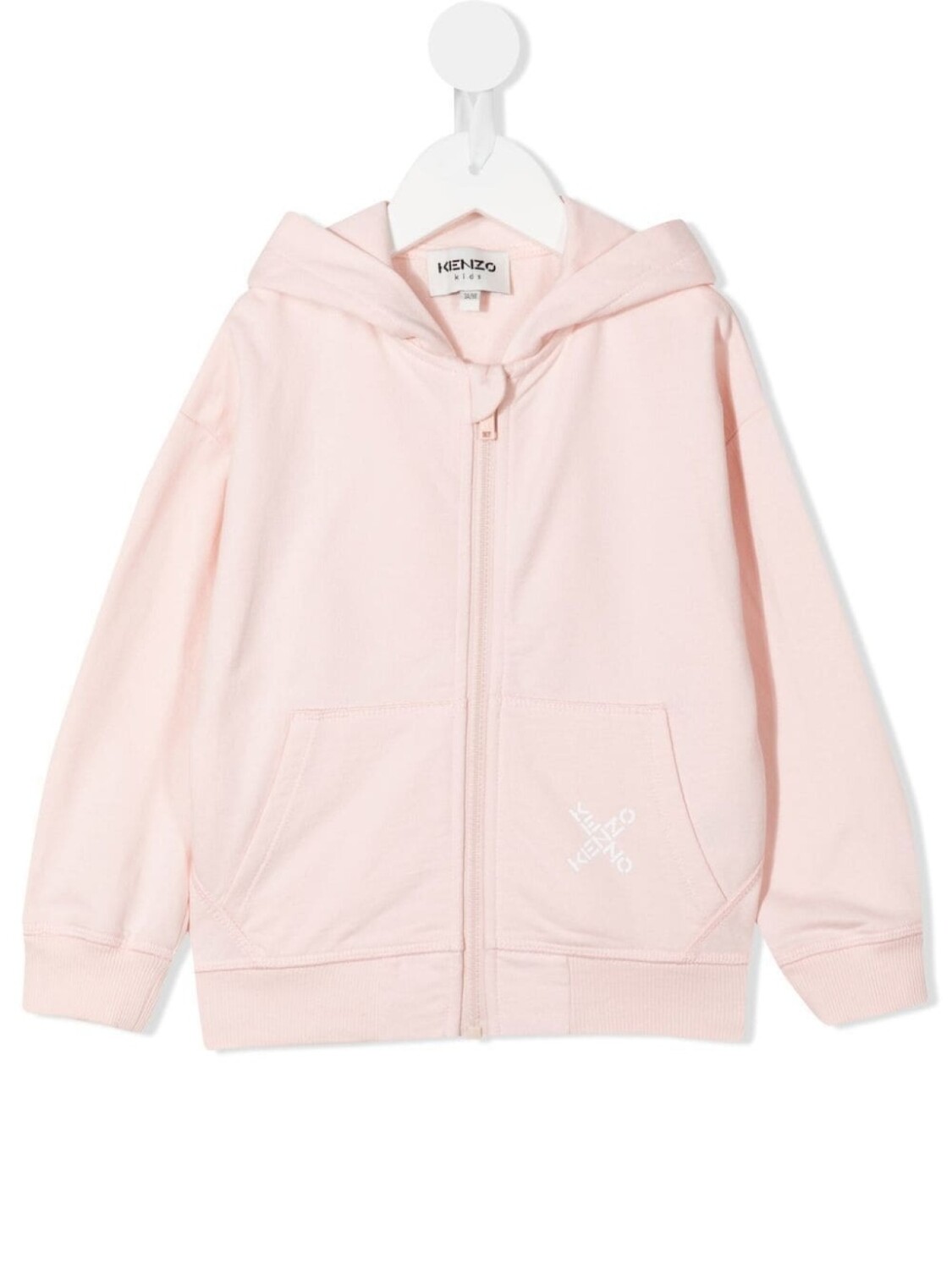 

Kenzo Kids худи на молнии с логотипом, розовый