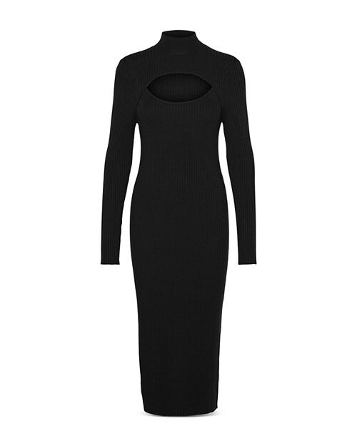 

Трикотажное платье Yasmin с высоким воротником Vero Moda, цвет Black