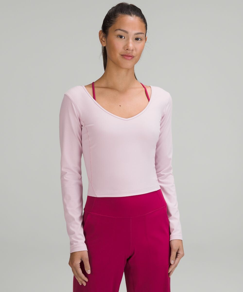 

Рубашка с длинными рукавами Align Lululemon, розовый