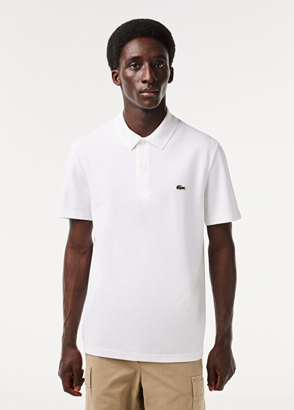

Белая мужская футболка-поло стандартного кроя Lacoste