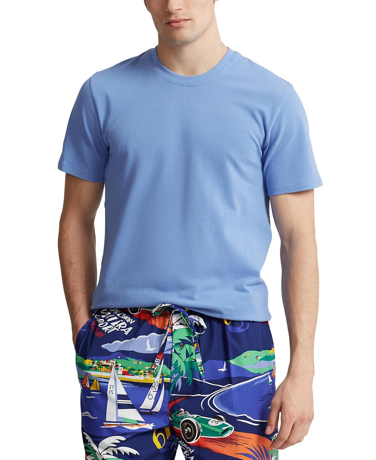 

Мужская пижамная рубашка с коротким рукавом Polo Ralph Lauren