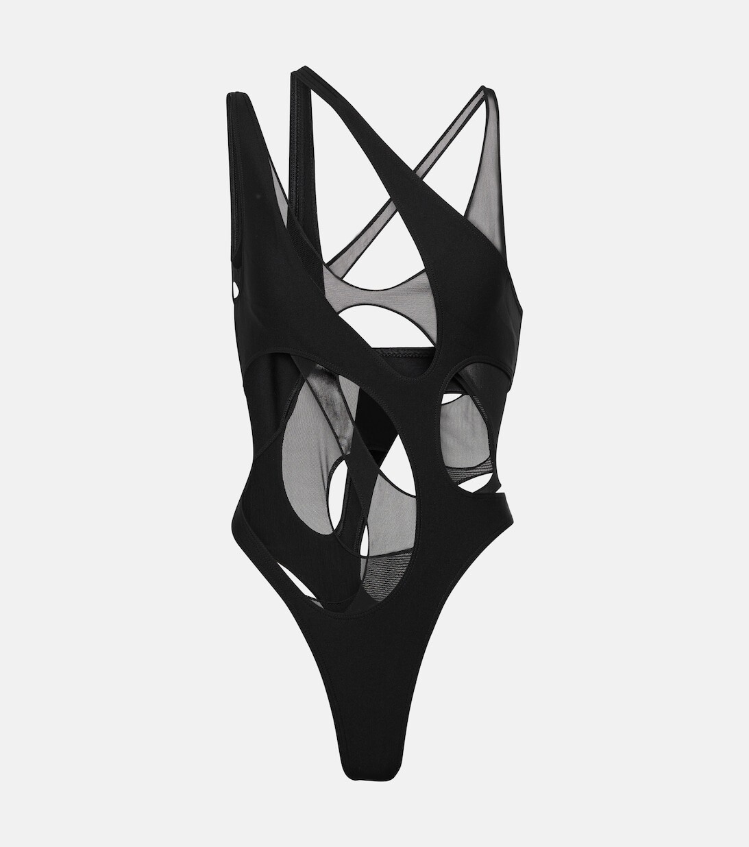 

Купальник с асимметричным вырезом MUGLER, черный