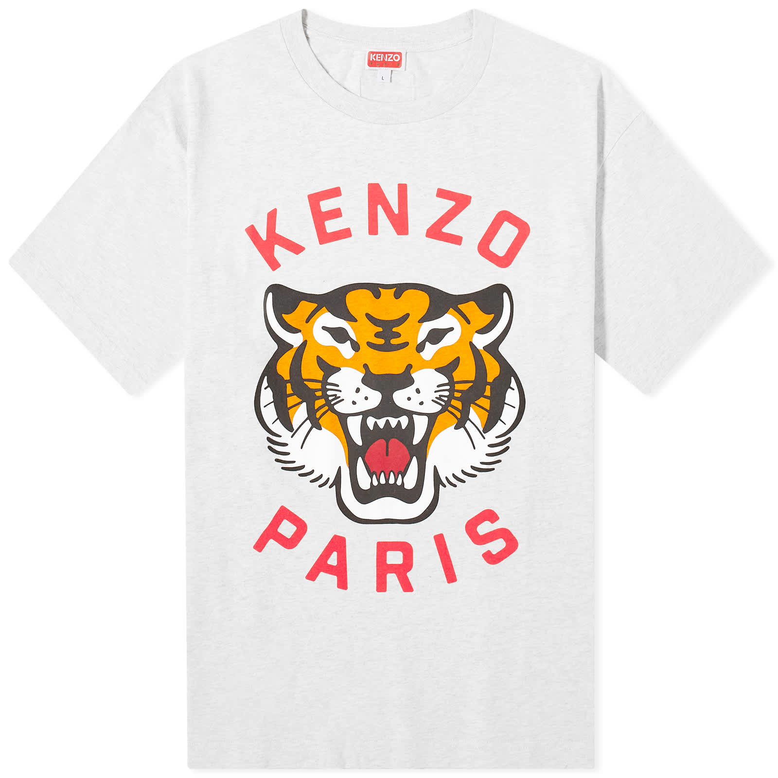 Футболка Kenzo Lucky Tiger Oversized, цвет Pale Grey