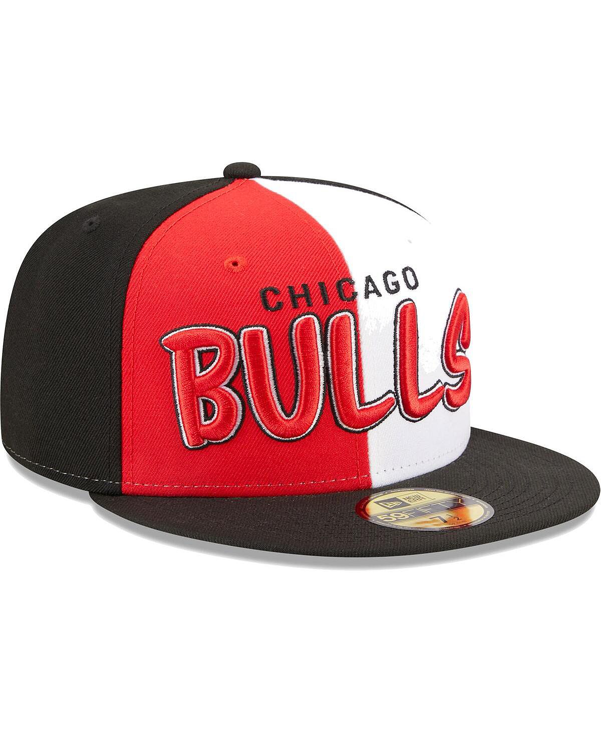 Мужская черная, красная приталенная шляпа Chicago Bulls Pop Front 59FIFTY New Era