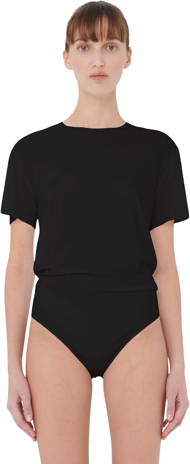 

Боди-стринги с футболкой Aurora Pure Wolford, черный