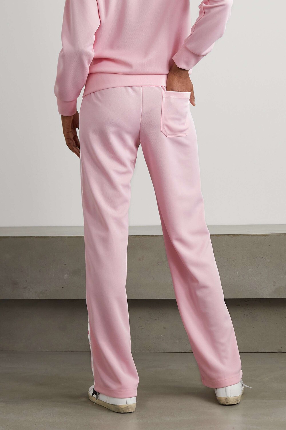 

GOLDEN GOOSE спортивные брюки из пике с тесьмой, розовый