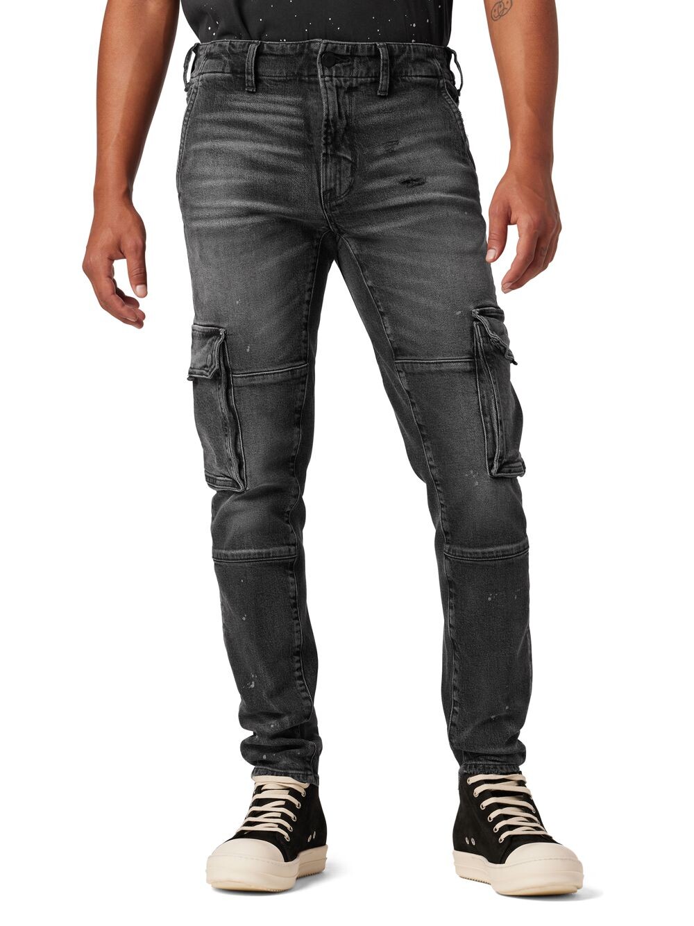 

Эластичные джинсы карго Reese Hudson Jeans, черный