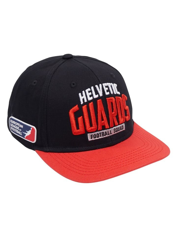 

Бейсболка DEF Snapback, цвет jet black/tomato