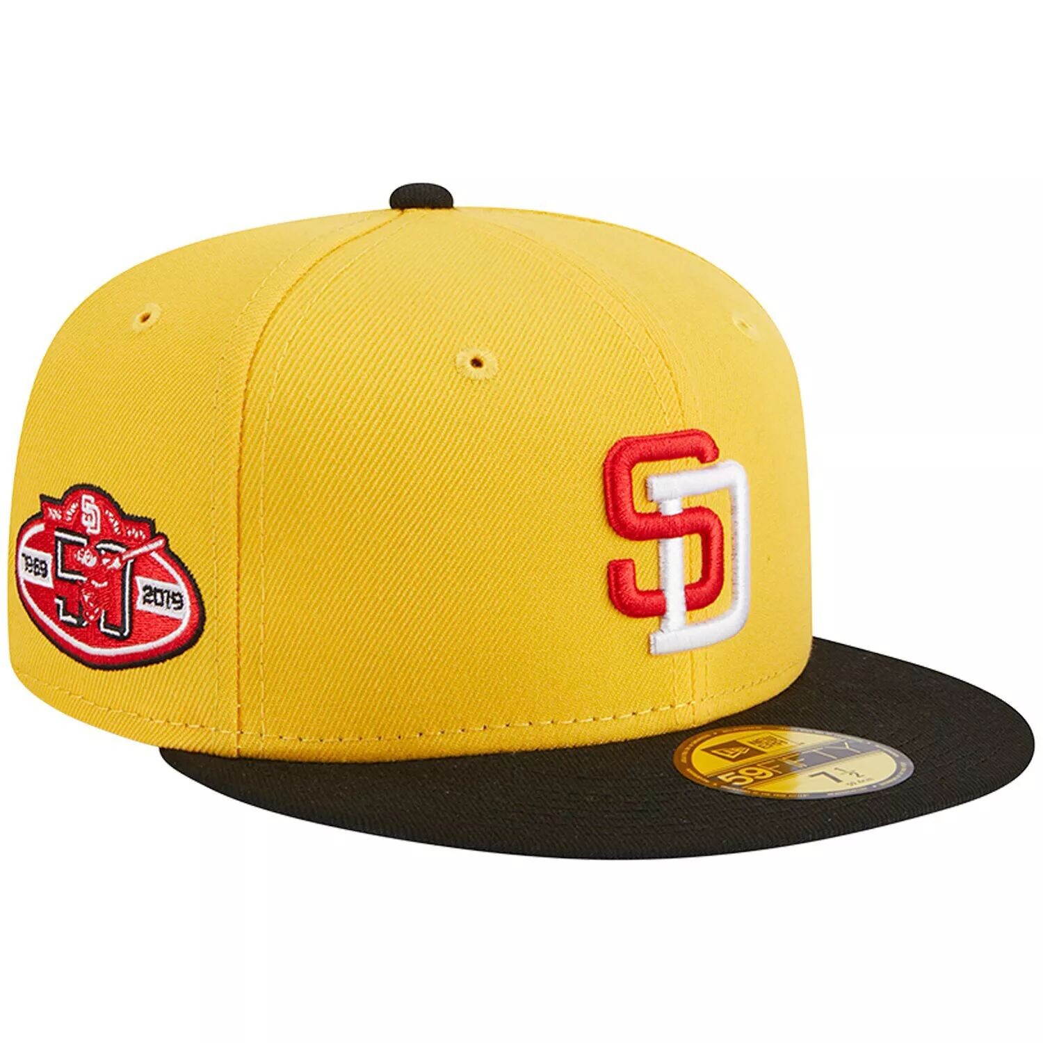 

Мужская шляпа New Era желто-черная San Diego Padres Grilled 59FIFTY