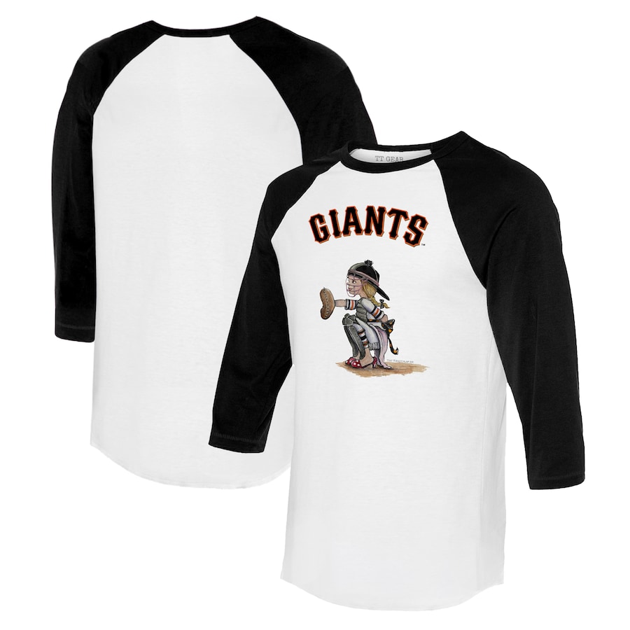 

Футболка с длинным рукавом Tiny Turnip San Francisco Giants, белый