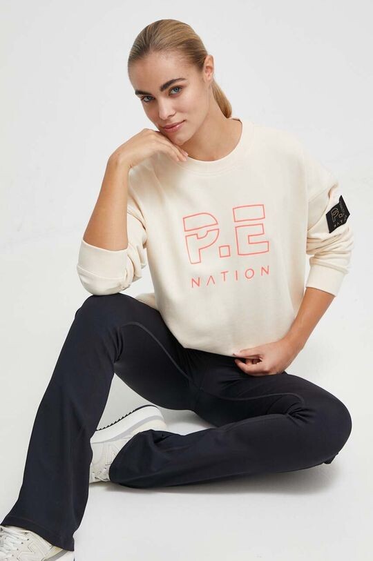 

Хлопковая толстовка Heads Up Sweat P.E Nation, бежевый