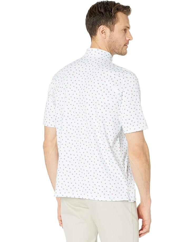 

Поло Johnston & Murphy XC4 Performance Skull Polo, светло-синий