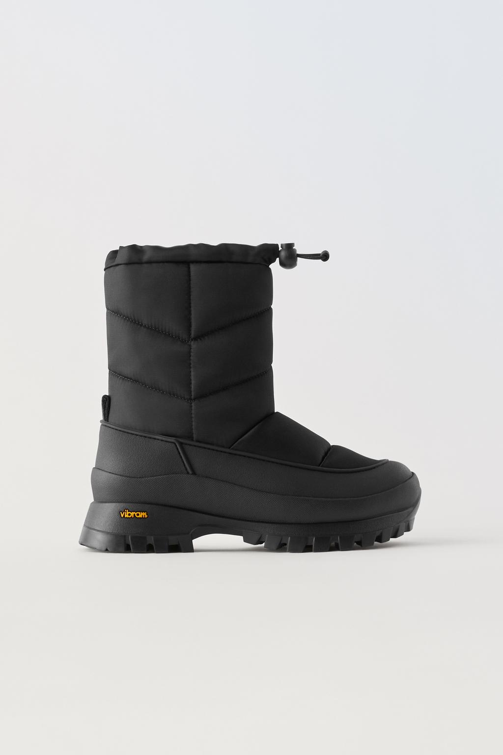 

Водоотталкивающие стеганые ботинки vibram ZARA, черный