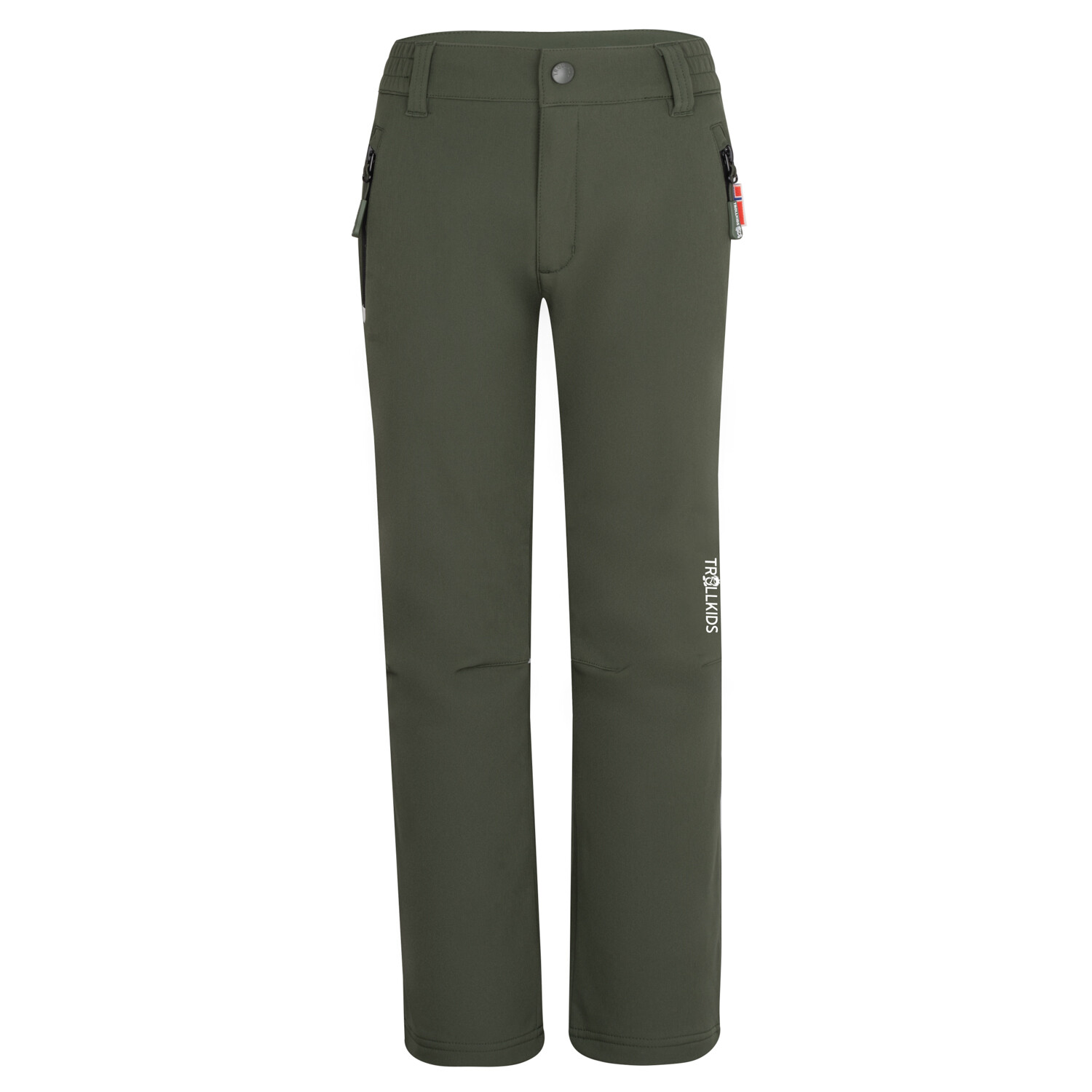 

Куртка софтшелл Trollkids Softshell Hose Fjell, цвет Efeugrün/Schwarz