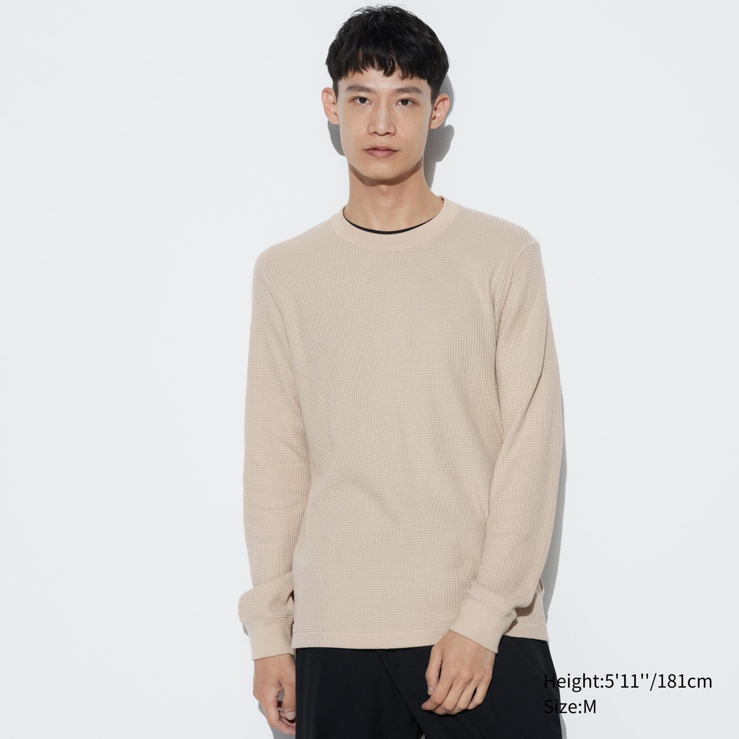 

Футболка Uniqlo с длинными рукавами, естественный